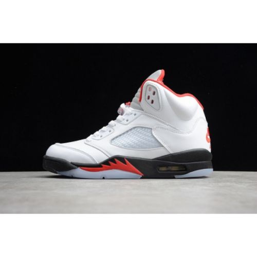 Air Jordan 5 Fire Red 2020 Silver Tongue DA1911-102