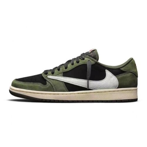 Travis Scott x Air jordan 1 low OG 2024 black green DM7866-002