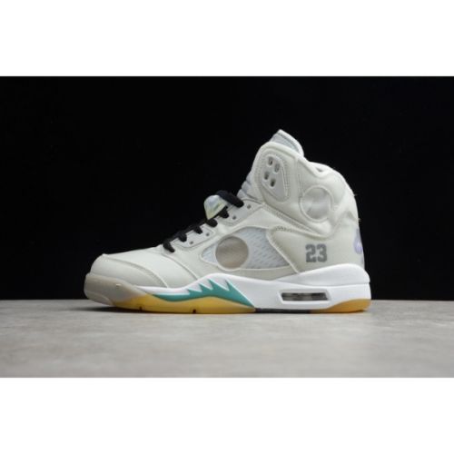 Off-White Air Jordan 5 white green purple CT8480-105