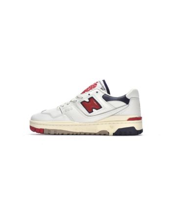 Get Aimé Leon Dore x New Balance 550 White Red Navy BB550A3