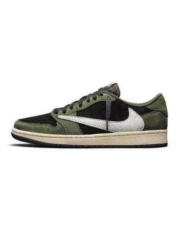 Travis Scott x Air jordan 1 low OG 2024 black green DM7866-002